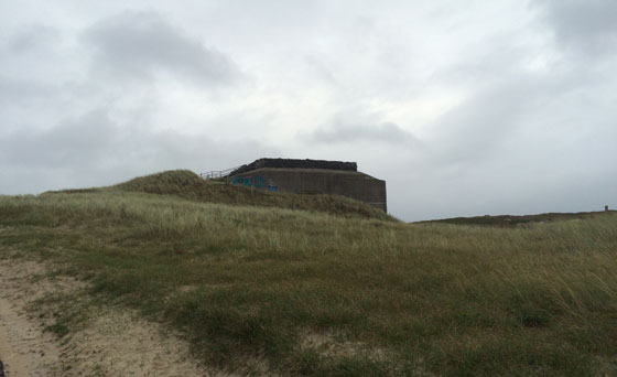 Bunkers in de duinen