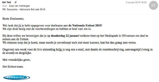 Nationale Eettest 2015
